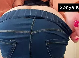Arab stepmom's big natural tits bounce in hard doggystyle pov 😍🍑
