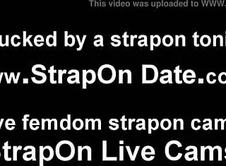 A Firm Strapon Pegging Keeps Him Obedient and Begging