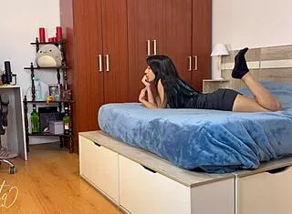 Secret Quickie Doggystyle With Petite Colombian Roommate's Tight Squirting Pussy