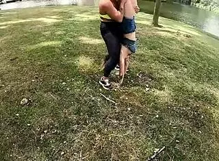 Lesbian bodybuilder milf's deepthroat rimjob squirt clit training trailer