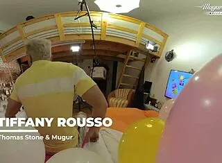 tiffany rousso's birthday gangbang double vaginal gaping cumshot surprise