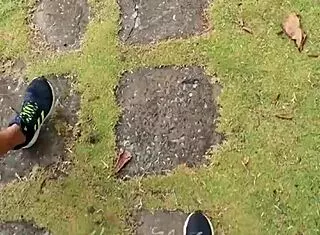 my morning walk in tight leggings hugs my ass so good