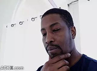 Trainer Pounds Flexible Ebony Hottie's Big Ass