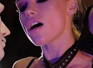 Skinny drunk babe's first anal gape with rough assfucking