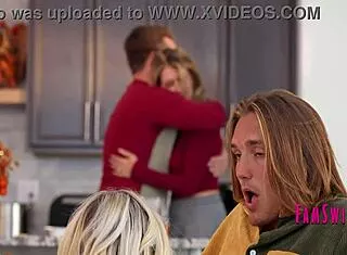 family thanksgiving turns shocking with mommies sucking group cocks?