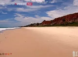 hot dreadlocks latina rides monster cock on beach almost caught!!