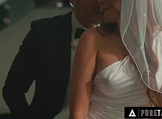 Pure Taboo Bride Gizelle Blanco Teases Husband’s Cock at Wedding