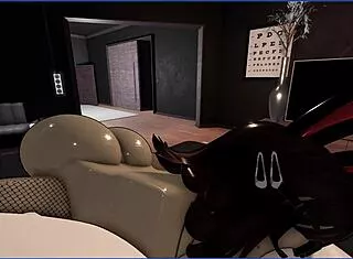 Master's Cute Bunny Deepthroats Rough in Roblox