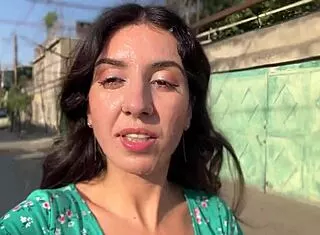 😲 village whore's face drenched in triple public cumwalk load 💦
