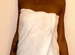 light skin ebony latina with small tits and narrow ass rides bbc missionary in bedroom photoshoot