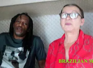 Huge black cock stuffs granny's ass in motor home - red sheer full vid!