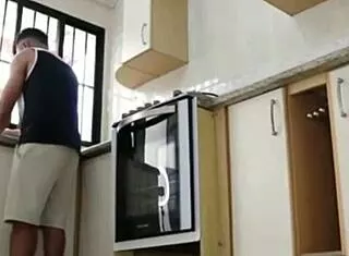 husband fucks pregnant latina wife hard in kitchen bedroom