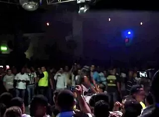 sexy colombian strips naked dancing salsa at nightclub phone vid