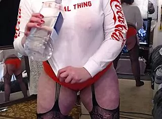 wanna see dawnskye1962's big titties teasing in morning mirror?