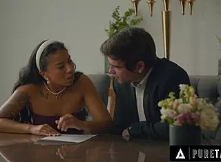 Pure Taboo Bride Gizelle Blanco Teases Husband’s Cock at Wedding