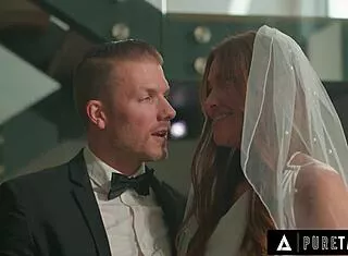 Pure Taboo Bride Gizelle Blanco Teases Husband’s Cock at Wedding