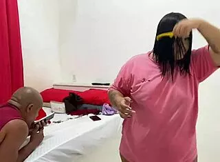 Teen flashing pierced nipples and fat ass for uncle's milk