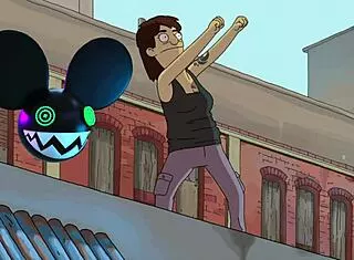 lightwave bridges bobs burgers dancer deadmau5 groove!