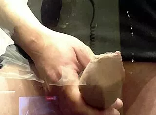 piss explodes everywhere in cum soaked hotel room
