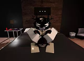 Master's Cute Bunny Deepthroats Rough in Roblox