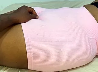 Madrastra Teases Huge Cameltoe in Homemade Latina Show