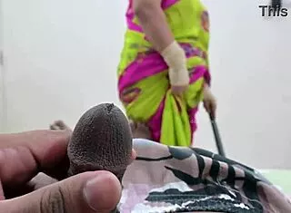 naughty dick flash tempts tamil maid renu into steamy fun