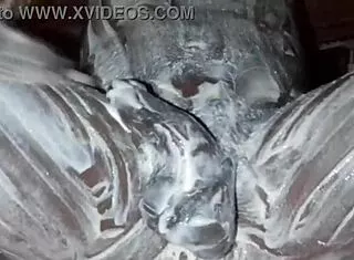 african dude slathers lotion over monster black cock and fat ass solo in bedroom stroking hard