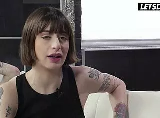 italian babe silvia's ass stretched by huge bbc on stage!!