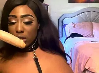 Lexo Butterfly Submissively Sucks Cock Off Wall