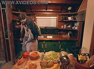 tattooed wifey cooks up creampie for monster cock 😈🍆💦