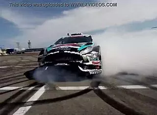 bikini babes ride hard with ken block in nagoya boobkhana part 1
