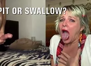 Professor blasts nasty cum down student's gagging throat 😈💦