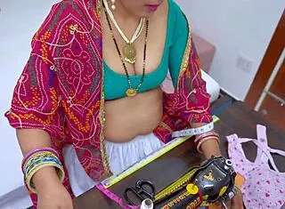 sasur ji fucks indian bahu hard in hairy tight pussy during measurement