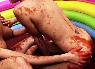 Lou Lou and Christine love wet pussy licking frenzy!
