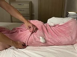 i watch as he pumps a thick creampie deep into his cute stepsister's tight young pussy