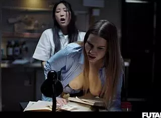 shemale grows futa cock infects russian girl for creampie fuck