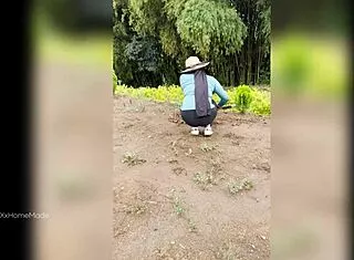 Paid young colombian farm babe milks big cock cash pov