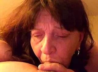 Granny Carmen's Epic Deepthroat Cock Sucking Throwback!