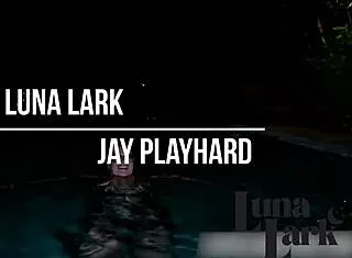 Luna Lark and Jay Crew dive into hardcore pool fuck with big black cock riding and doggystyle pounding