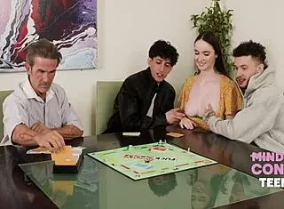 hazel moore begs stepdad to stay cool during mind control threesome