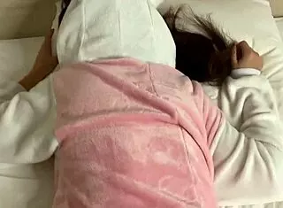 i watch as he pumps a thick creampie deep into his cute stepsister's tight young pussy