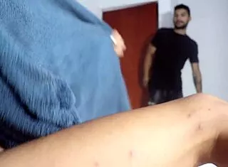 Best Friend Shows Tight Vagina in Bed Then Takes Big Cock Missionary