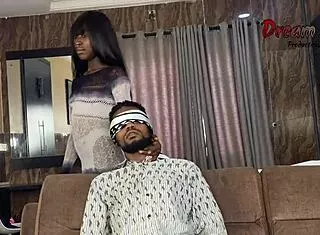 Slim Ebony Baddie Rides Oiled BBC with Passionate Intensity
