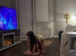 flexible yoga slut fucked hard by big cock