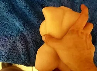 monster cock stretches small silicone fuck doll first time