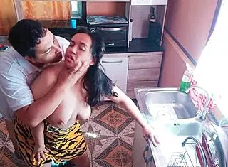 I fucked stepmom's hot friend in kitchen 😍 she bent over miniskirt ripped off juicy ass shaking 💦 babysitter fantasy!