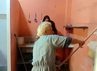 lesbian sex while painter watches our squirting