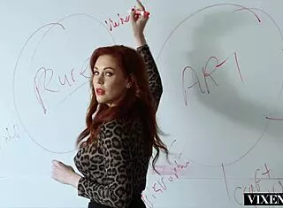 maitland ward teaches students a dark lesson with her big tits and pussy riding