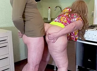 Stepson Fills Stepmom's Big Ass Anal While Hubby Away
