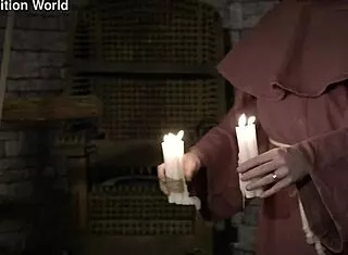 judith tormented with tit clamps and cunt hook